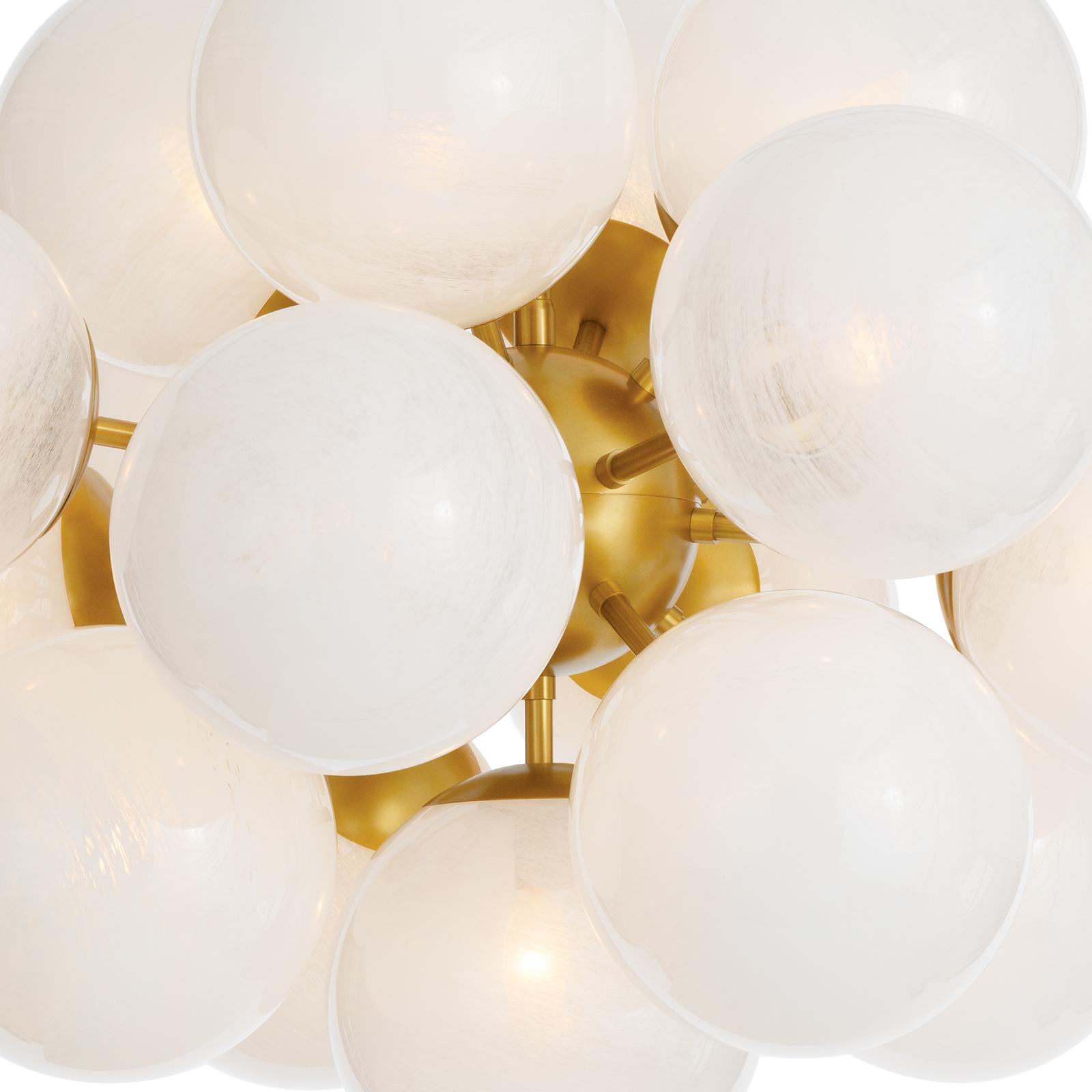 Shine Chandelier (Natural Brass with Swirl Glass) | Regina Andrew